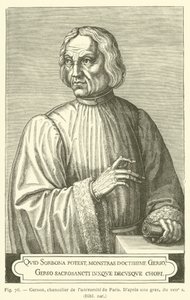 Gerson, rektor pařížské univerzity (rytina) od French School