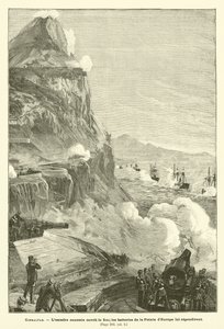 Gibraltar (rytina) od French School