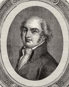 Gilbert Romme z „Histoire de la Revolution Francaise“ od Louise Blanca (1811-82) od French School