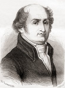Gilbert Romme, z knihy Les Merveilles de la Science, vydané kolem roku 1870 (rytina) od French School