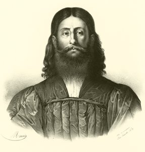 Giorgione, portrét (rytina) od French School