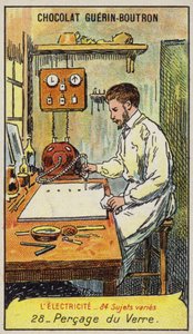 Vrtání skla (chromolitho) od French School