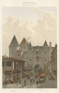 Grand Chatelet, pohled z Rue St Denis, 1800 od French School