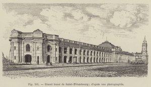 Velký bazar Saint-Petersburg (rytina) od French School