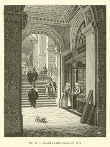 Velké boční schodiště z roku 1825 od French School