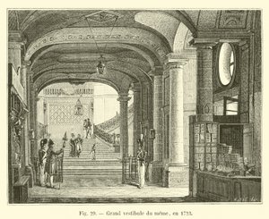 Velká předsíň memu, v roce 1723 od French School