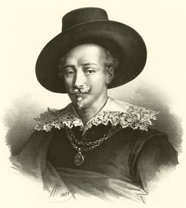 Guido Reni, portrét (rytina) od French School