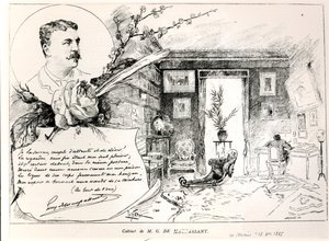 Guy de Maupassant (1850-93) a jeho studie od French School
