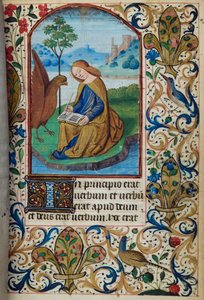 H/L-3-3 fol. 14. St John the Evangelist, from Book of Hours, Use of Paris, polovina 15. století od French School
