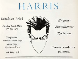 Harris - Soukromý detektiv (pochoir print) od French School