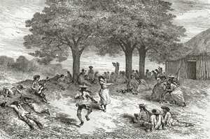 Harvest of Coca, Peru, ilustrace z časopisu Le Tour du Monde, 1877 od French School