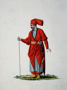 Hasseki Baltaci Valet del Sultani, pravděpodobně Cousinery, osmanské období, třetí čtvrtina 18. století (wc na papíře) od French School