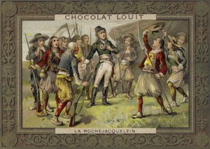 Henri de la Rochejacquelein v projevu ke svým vojákům, Vendee Revolt, Francouzská revoluce od French School