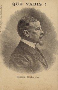 Henryk Sienkiewicz (1846-1916), polský novinář a spisovatel (litografie) od French School