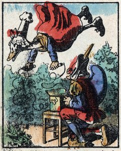 Historie Dr. Pulcinella (Polichinelle). Dřevoryt Imaging Pellerin - Epinal, sd. Konec 19. století. od French School