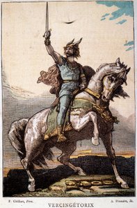 Vercingetorix na koni od French School