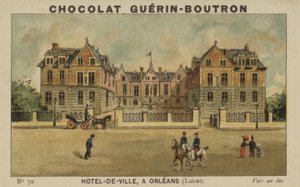 Hotel-de-Ville, v Orleans, Loiret od French School