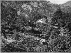 Dům banditů v Pentica na Korsice. od French School
