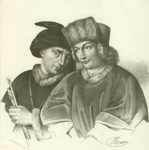Hubert (1366-1426) a Jan van Eyck (1370-1441), vlámští umělci od French School