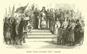 Hugh Capet zvolen králem od French School