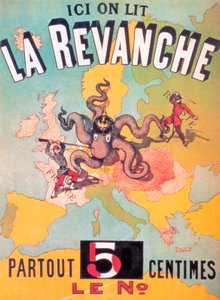 Tady všude čteme La Revanche 5 centimů čísla, 1886 od French School