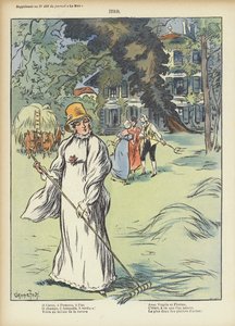 Ilustrace pro Le Rire (barevná litografie) od French School