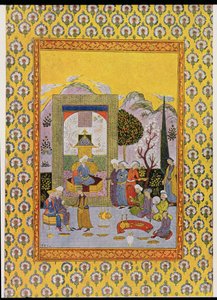 Ilustrace pro The Arabian Nights, 1895 (barevná rytina) od French School