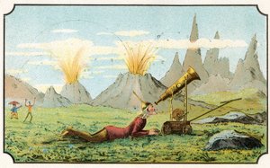 Ilustrace knihy "Voyage dans la lune avant 1900" od A. de Ville-d