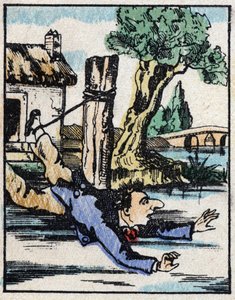 Ilustrace příběhu „“ Veridique Historie Jeannot Serinet „“ Dřevoryt Imagery Pellerin - Epinal, sd. Konec 19. století. od French School