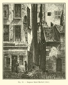 Impasse Saint-Martial, 1850 od French School