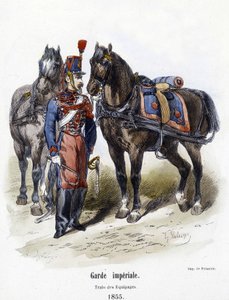 Císařská garda: vlak posádek v roce 1855 - v „“ Histoire de l