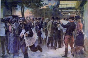 Důležité zprávy, kolem roku 1900 od French School