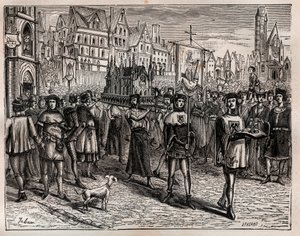 V roce 1318 svolal pařížský předvečer duchovenstvo města k překladu relikvií Saint-Magloire - Z kostela Saint-Magloire na Rue Saint-Denis začal procesí a šel ulicí aux Ours na hřbitov. Saint-Nicolas-des-Cha od French School