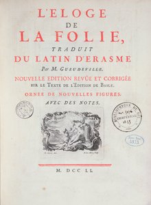In Praise of Folly, 1751 (tištěný papír) od French School