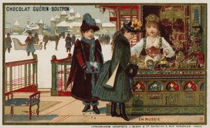 V Rusku (chromolitho) od French School