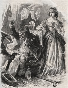 V kořistí šíleného vzteku nechal létat peří, knihy a papíry: hněv básníka Paula Scarrona (1610-1660) před jeho manželkou Francoise d