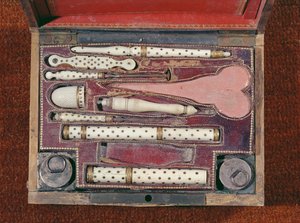 Pouzdro na nástroje pro očkování, cca 1820 od French School