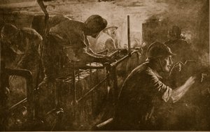 Interiér tanku francouzského dělostřelectva Assault, 1914-18 od French School