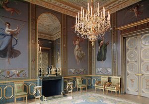 Interiér Salon de Musique v bytě Hortense de Beauharnais (1783-1837) 1803-10