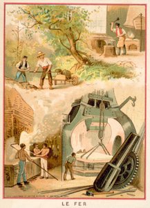 železo (chromolitho) od French School