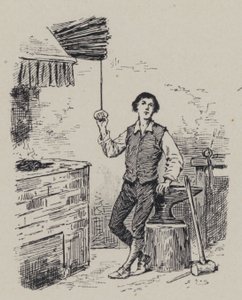Italský skladatel Gioachino Rossini jako chlapec (rytina) od French School
