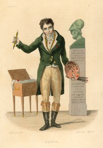 Jacques-Louis David (barevná rytina) od French School