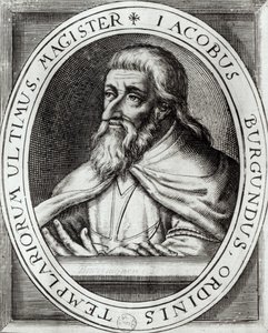 Jacques de Molay (asi 1243-1314) mistr templářských rytířů od French School