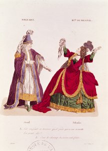 Jean-Baptiste Brizard (1721–1791) v roli Joada a Mademoiselle Dumesnilových (1713–1803) jako Athalie, scéna z 5. dějství, scéna 5 filmu „Athalie“ od Jeana Racina (1639–99) od French School