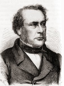 Jean-Baptiste Joseph Dieudonné Boussingault, z Les Merveilles de la Science, vydáno kolem roku 1870 (rytina) od French School