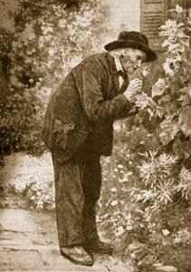 Jean-Henri Fabre pozorující hmyz od French School