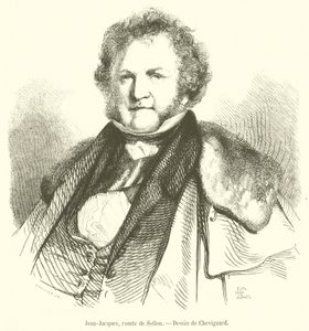 Jean-Jacques, hrabě ze Sellon (rytina) od French School