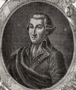 Jean Baptiste Camille Canclaux (1740-1817) z „Histoire de la Revolution Francaise“ od Louise Blanca (1811-82) od French School