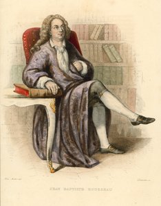 Jean Baptiste Rousseau (barevná rytina) od French School