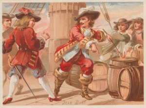 Jean Bart, francouzský námořní velitel a lupič z konce 17. století od French School